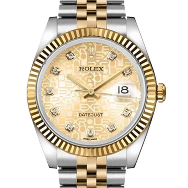 Rolex Datejust 116233CJDJ 36MM Black Dial Silver-tone Case