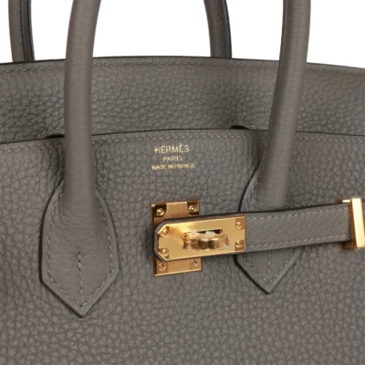 3b4b32f5d0abb1847e1d621626f53246 Hermès Birkin 25 Gris Meyer Togo Gold Hardware