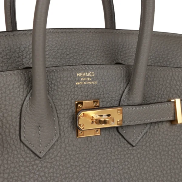 3b4b32f5d0abb1847e1d621626f53246 Hermès Birkin 25 Gris Meyer Togo Gold Hardware