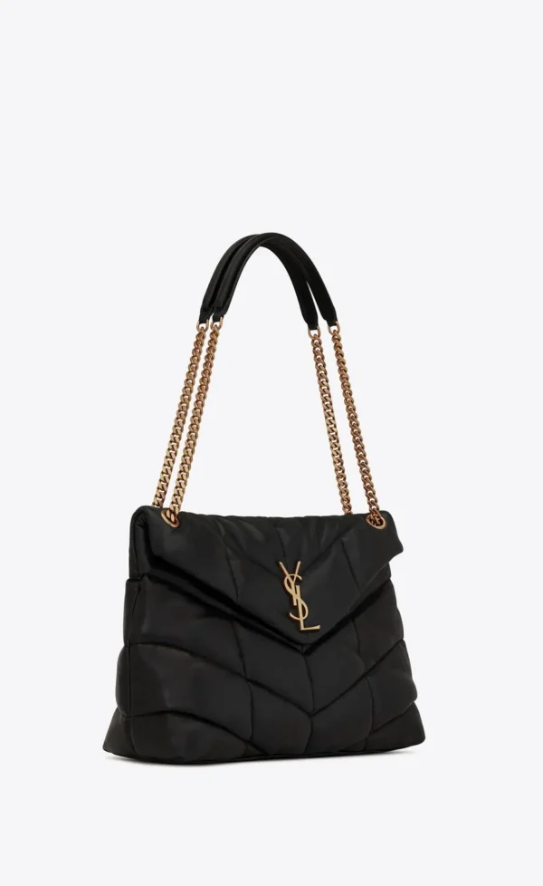 3b70a0c7f8a1fe3b81d5445ce58d03d4 YSL Puffer Medium Chain Bag in Quilted Lambskin
