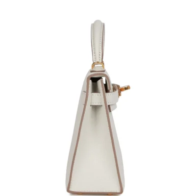 3b76bd4116e667696e7c0c322483f1b7 Hermès Kelly Sellier 20 Mushroom Chèvre Gold Hardware