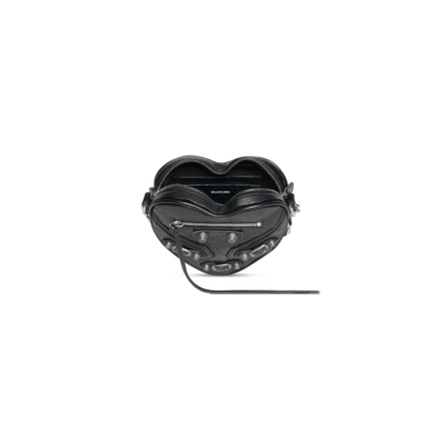 3bf55a61e4a32d2f676c7c9b69ec4dc7 WOMEN'S LE CAGOLE HEART MINI BAG IN BLACK