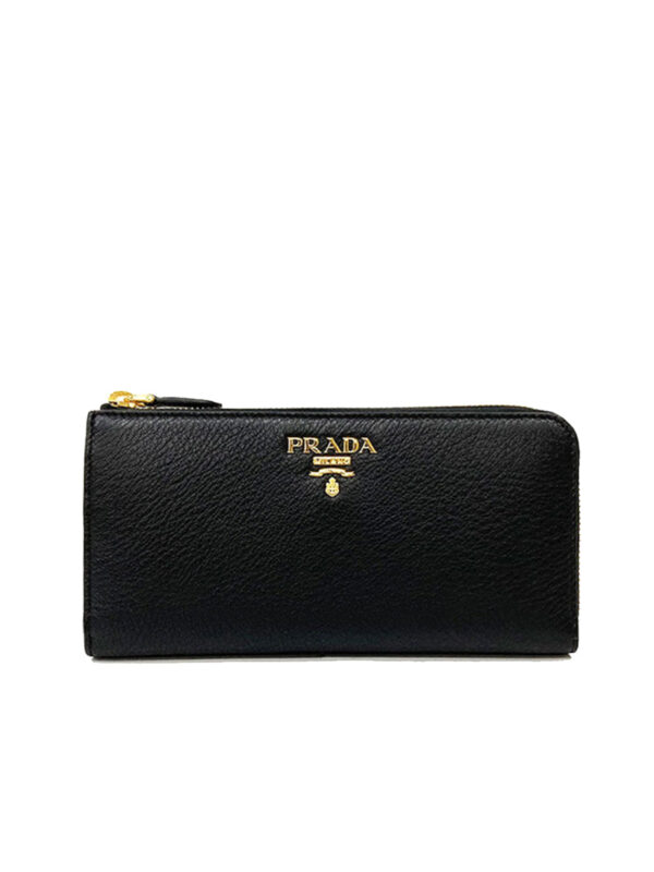 3c1023a4ca2b7cb5746a2d51c24ff405 Prada Zipped Continental Wallet in Black