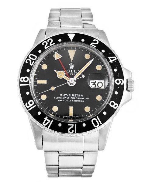 ساعة رجالية Rolex GMT Master 1675.1 كلاسيكية فاخرة Dual Timezone لـ