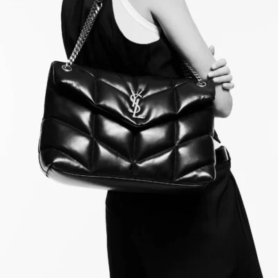 3ce8e44380285233085a50a857dd0f43 YSL Puffer Medium Chain Bag in Quilted Lambskin