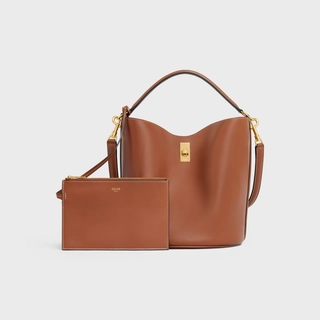BUCKET 16 BAG IN SMOOTH CALFSKIN TAN