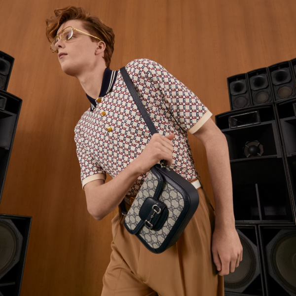 3d5ca788bf4a87055a890548c4789e82 Gucci Horsebit 1955 GG mini bag