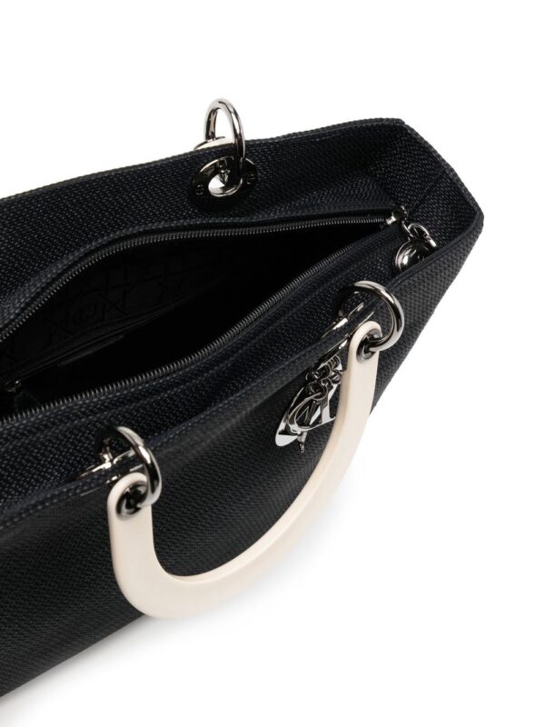 Christian Dior Cannage logo lettering tote