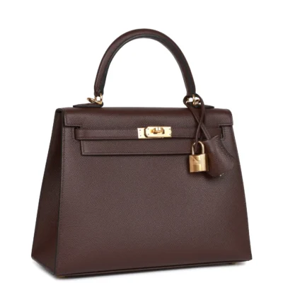 Hermès Kelly Sellier 25 Rouge Sellier Epsom Gold Hardware