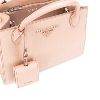 Prada Saffiano Leather Prada Monochrome Bag in Powder Pink