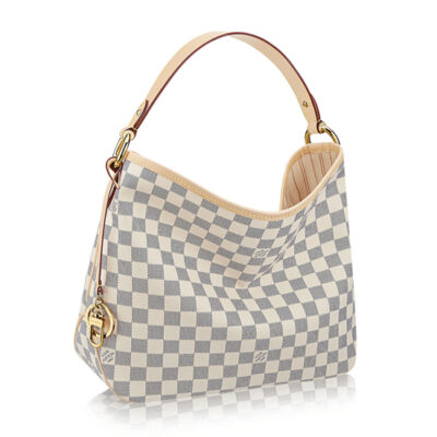 حقيبة هوبو لويس فويتون N41462 Delightful PM Damier Azur من الكانفاس