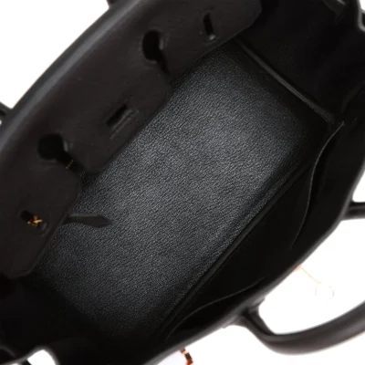Hermès Birkin 25 Black Togo Rose Gold Hardware