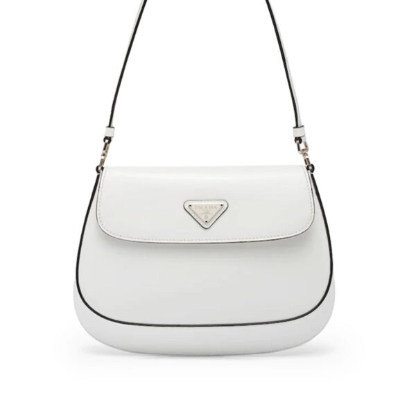 3ef1df171a71f88693a4259d7258e98a Prada Prada Cleo Brushed Leather Shoulder Bag with Flap