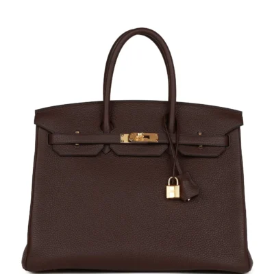 Hermès Birkin 35 Rouge Sellier Clemence Gold Hardware
