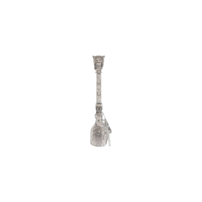 407fb4a21a9edc03f951a9d0811f40b2 WOMEN'S LE CAGOLE XS SHOULDER BAG WITH RHINESTONES IN GREY