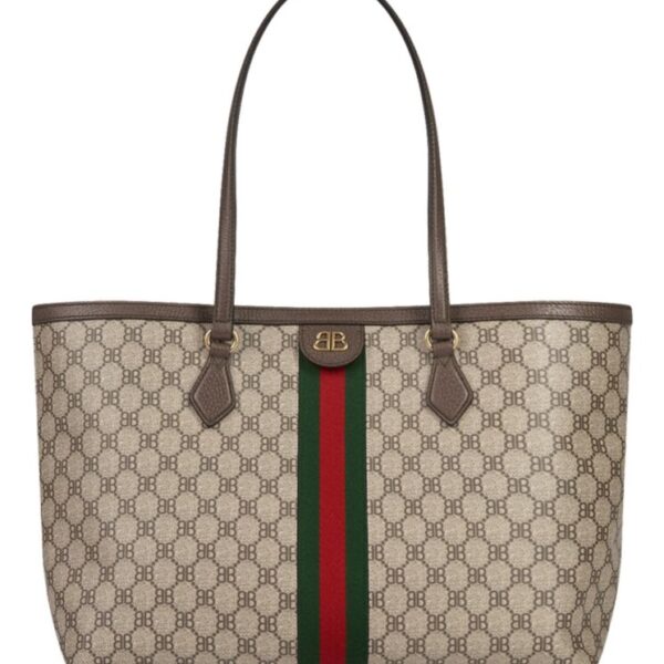 Balenciaga Hacker Medium Tote Bag Dark Coffee