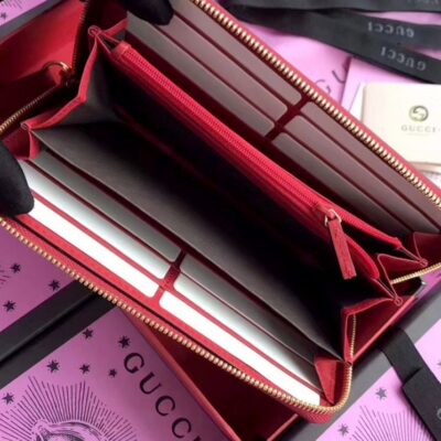 Gucci Sylvie leather zip around wallet 476083