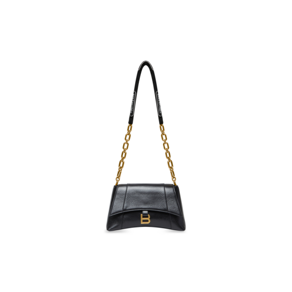 WOMEN'S DOWNTOWN SMALL SHOULDER BAG WITH CHAIN IN BLACK