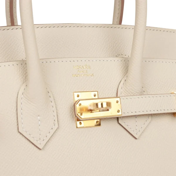 4175635cf7caf3fe45409f8cf1932e0c Hermès Birkin Sellier 25 Craie Epsom Gold Hardware