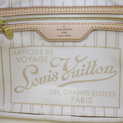 42068740ebe26c6a2c09e15daad74a81 Louis Vuitton N51110 Neverfull PM Shoulder Bag Damier Azur Canvas