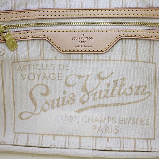 42068740ebe26c6a2c09e15daad74a81 Louis Vuitton N51110 Neverfull PM Shoulder Bag Damier Azur Canvas