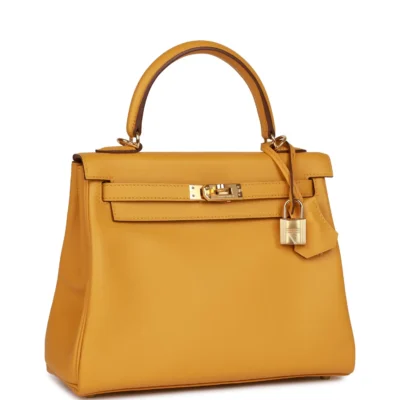 423a1e8de2f652a788e780628969f983 Hermès Kelly Retourne 25 Jaune Ambre Swift Gold Hardware