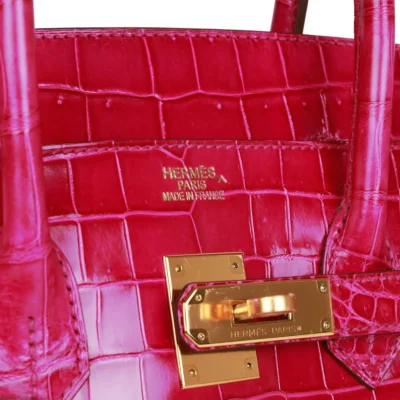 425d06a9b7b5b947d40310ae12e868ab Hermès Birkin 35 Rose Scheherazade Shiny Niloticus Crocodile Gold Hardware