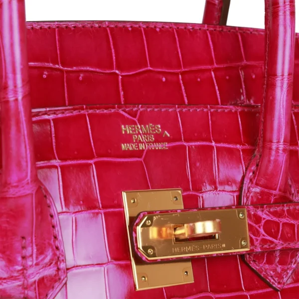 425d06a9b7b5b947d40310ae12e868ab Hermès Birkin 35 Rose Scheherazade Shiny Niloticus Crocodile Gold Hardware