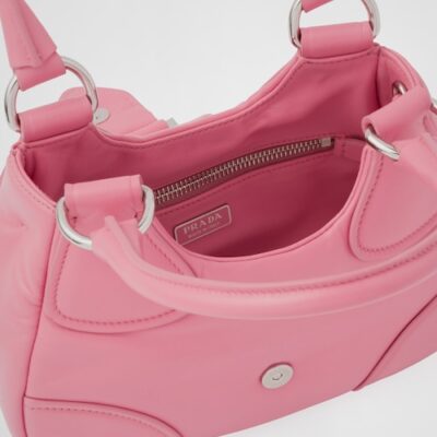 Prada Moon padded nappa-leather bag - Geranium Pink