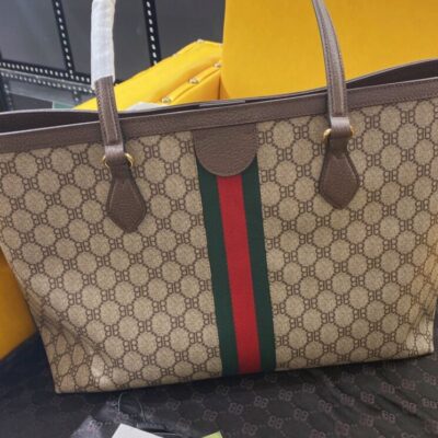 Balenciaga Hacker Graffiti Large Tote Bag Dark Coffee