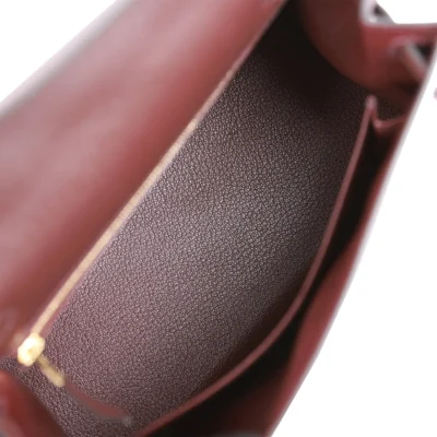 Hermès Kelly Sellier 25 Rouge Sellier Epsom Gold Hardware