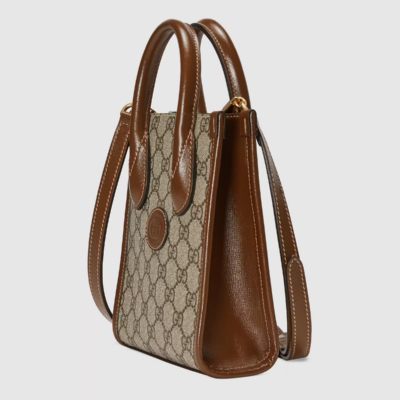 Mini tote bag with Interlocking G