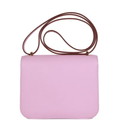 44ab7d00b9f84acf1f74b3b586ca62d6 Hermès Constance 18 Mauve Sylvestre Epsom Rose Gold Hardware