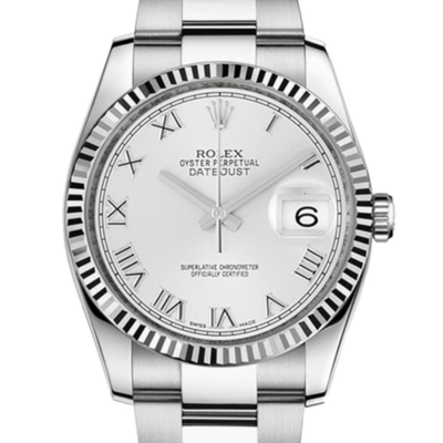 Rolex Datejust 116234WRO 36MM White Dial Silver-tone Case