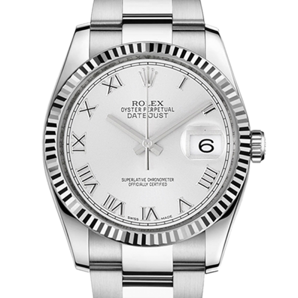 Rolex Datejust 116234WRO 36MM White Dial Silver-tone Case