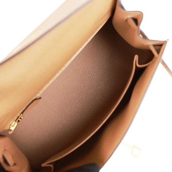 Hermès Kelly Sellier 25 Chai Epsom Gold Hardware