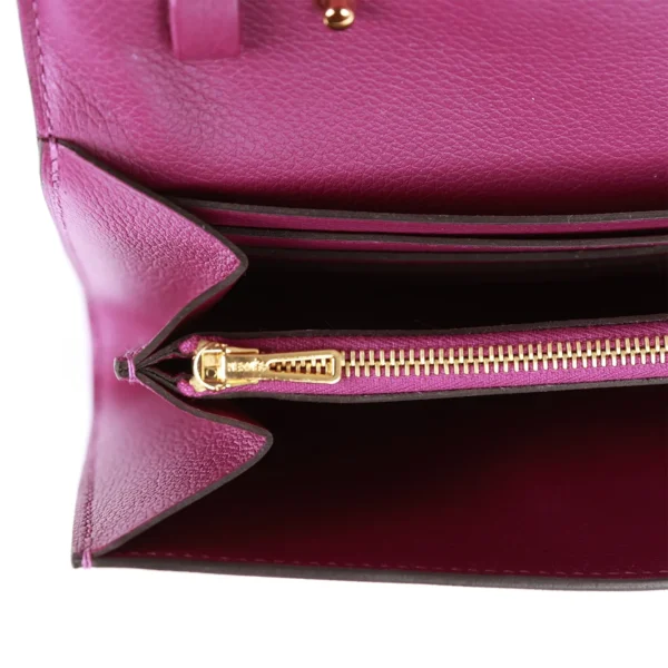 Hermès Constance Wallet To Go Anemone Evercolor Gold Hardware