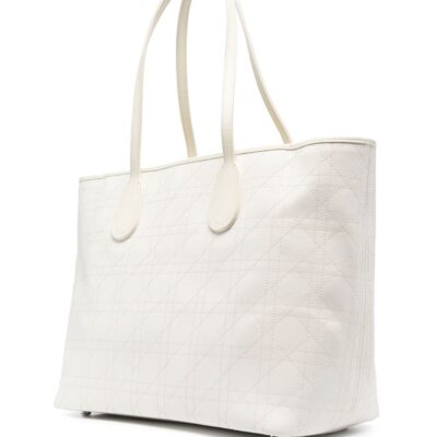 Christian Dior Cannage logo lettering tote