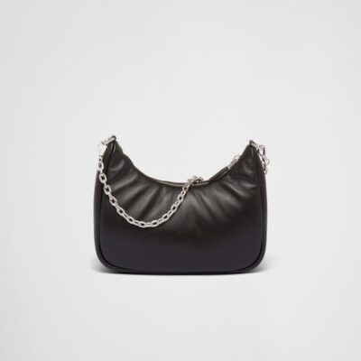 Padded nappa-leather Prada Re-Edition shoulder bag - Black