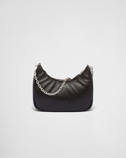 Padded nappa-leather Prada Re-Edition shoulder bag - Black
