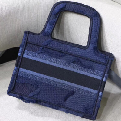 45ec0a5fdb1c83dce59b05a27a9758a3 Dior Mini Book Tote Bag In Blue Camouflage Canvas