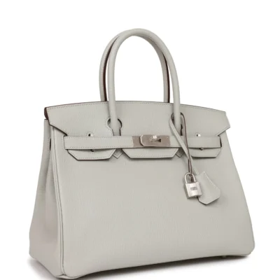 Hermès Special Order (HSS) Birkin 30 Gris Perle Verso Chevre Brushed Palladium Hardware