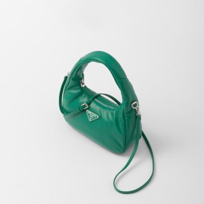Prada Soft padded nappa leather mini-bag - Mango