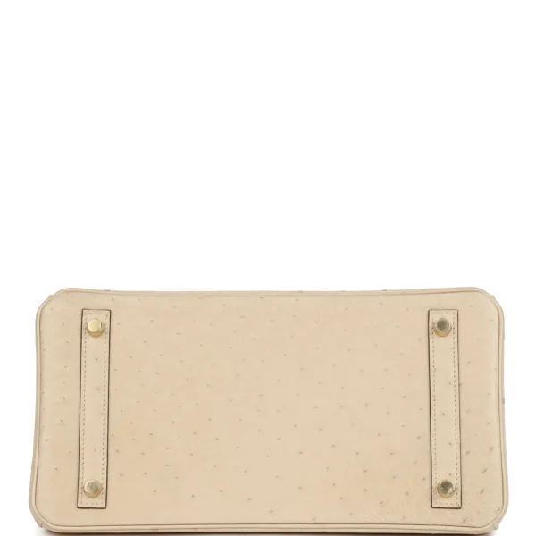 Hermès Birkin 30 Parchemin Ostrich Gold Hardware