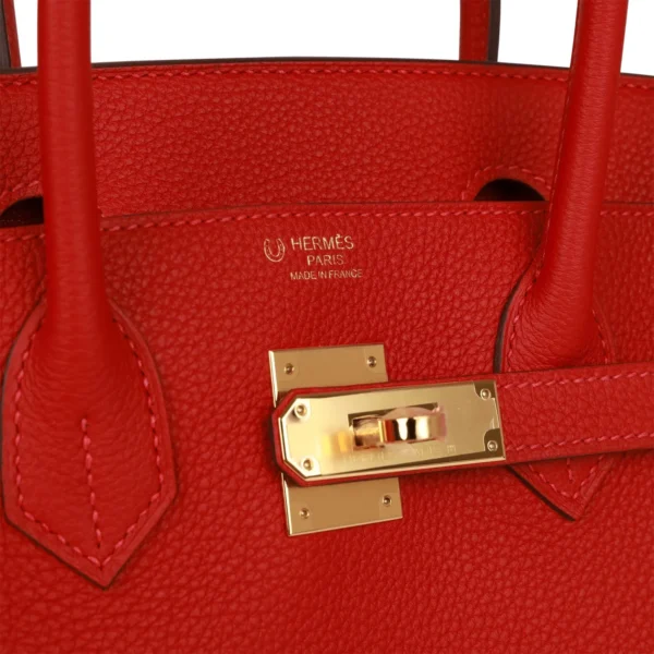 Hermès Special Order (HSS) Birkin 30 Rouge Casaque Togo Gold Hardware
