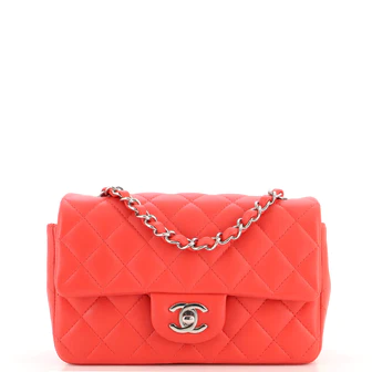 Chanel Classic Single Flap Bag Quilted Lambskin Mini