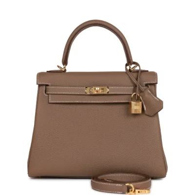 484c302f6e0778134affb4c4c305a8e6 Hermès Kelly Retourne 25 Etoupe Togo Gold Hardware