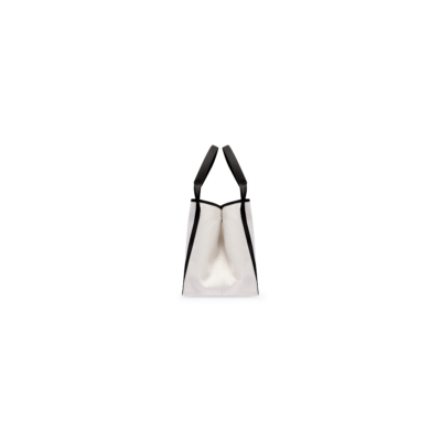 WOMEN'S NAVY SMALL CABAS IN BEIGE
