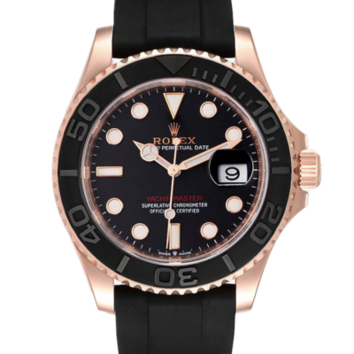 Rolex Yacht-master m126655-0002 40MM Black Dial Rose Gold-tone Case