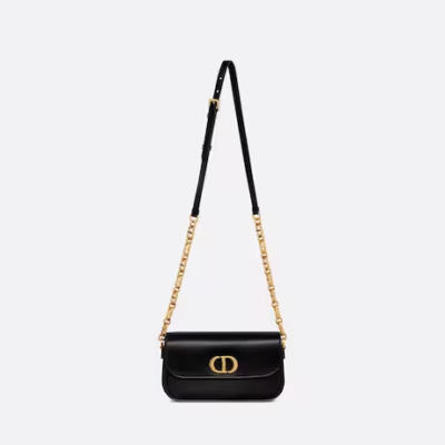 30 MONTAIGNE AVENUE BAG Black Box Calfskin